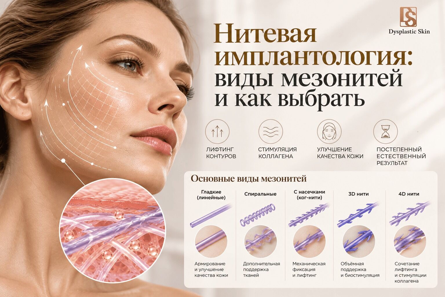 Нитевая имплантология: виды мезонитей и как выбрать