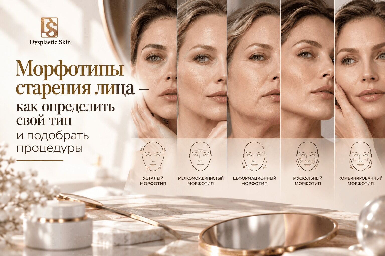 Морфотипы старения лица - как определить свой тип и подобрать процедуры